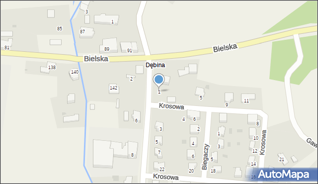 Pogórze, Zamek, 1, mapa Pogórze