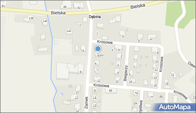 Pogórze, Zamek, 3, mapa Pogórze