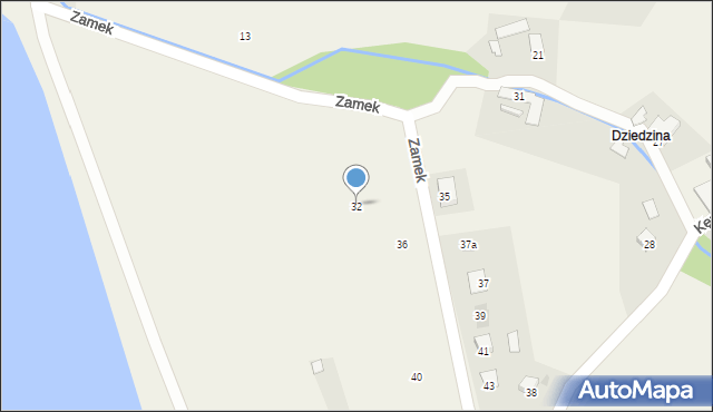 Pogórze, Zamek, 32, mapa Pogórze