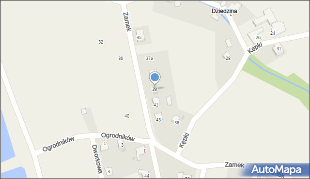 Pogórze, Zamek, 39, mapa Pogórze