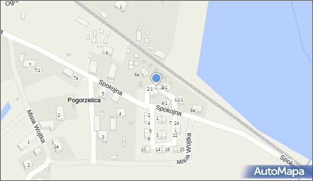 Pogorzelica, Zaciszna, 2/2, mapa Pogorzelica