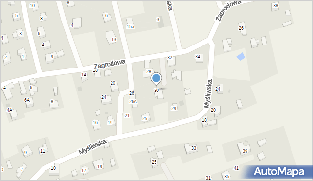 Pogwizdów, Zagrodowa, 30, mapa Pogwizdów