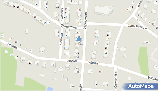 Połaniec, Żapniowska, 30, mapa Połaniec