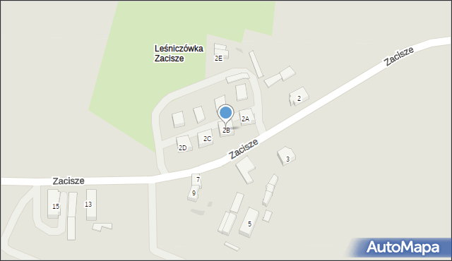 Polanów, Zacisze, 2B, mapa Polanów