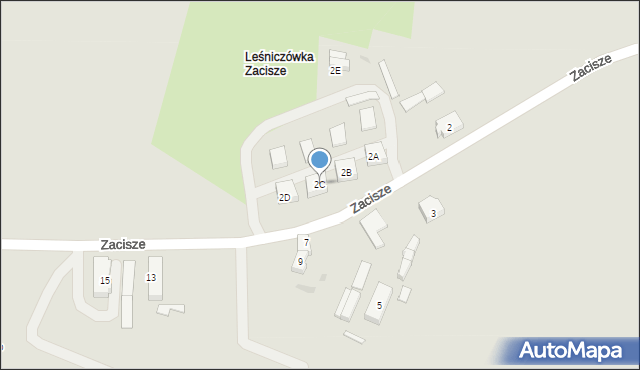 Polanów, Zacisze, 2C, mapa Polanów