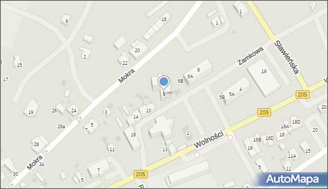 Polanów, Zamkowa, 8, mapa Polanów