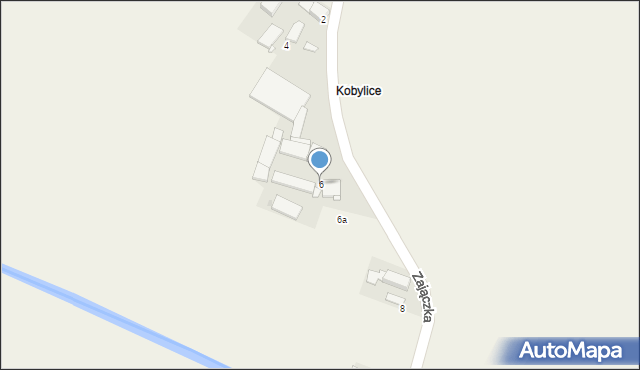 Popielów, Zajączka, 6, mapa Popielów