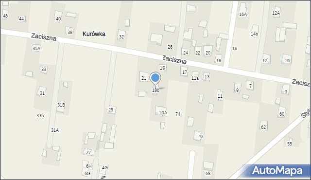 Postoliska, Zaciszna, 19b, mapa Postoliska