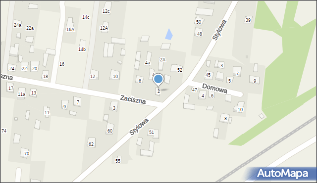 Postoliska, Zaciszna, 2, mapa Postoliska