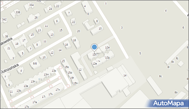 Poznań, Ząbkowicka, 12c, mapa Poznania