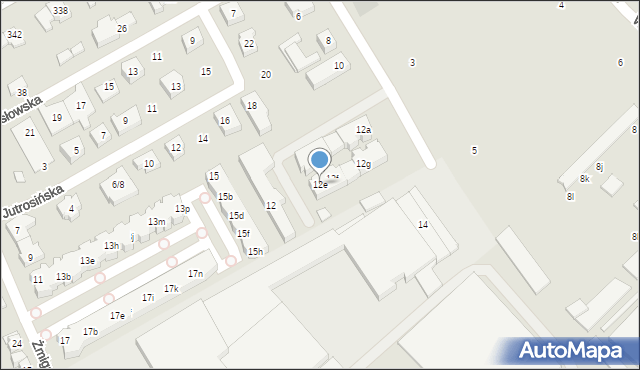 Poznań, Ząbkowicka, 12e, mapa Poznania