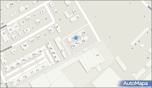 Poznań, Ząbkowicka, 12f, mapa Poznania