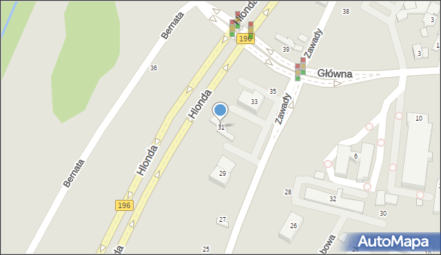 Poznań, Zawady, 31, mapa Poznania