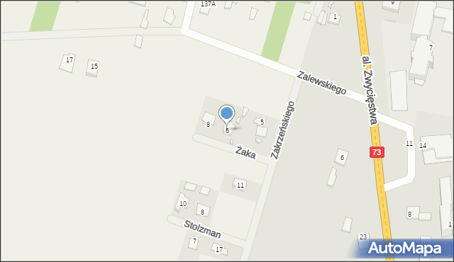 Przededworze, Żaka Stanisława, 6, mapa Przededworze