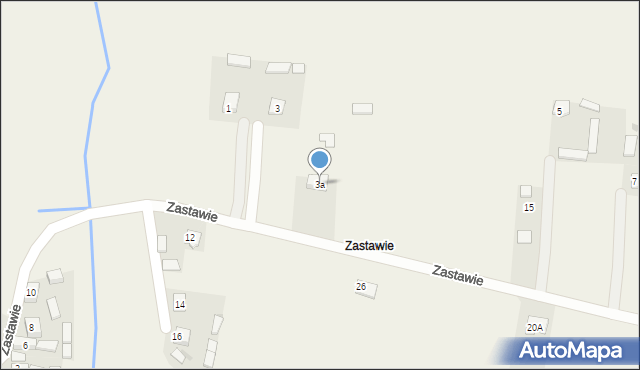 Przędzel, Zastawie, 3a, mapa Przędzel