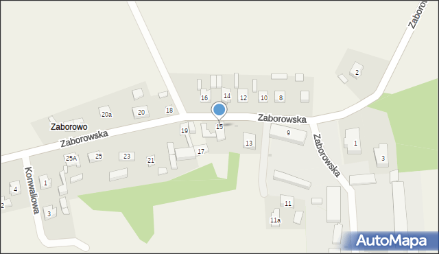 Przemęt, Zaborowska, 15, mapa Przemęt