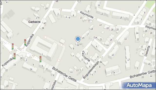 Przemyśl, Zaciszna, 11, mapa Przemyśla