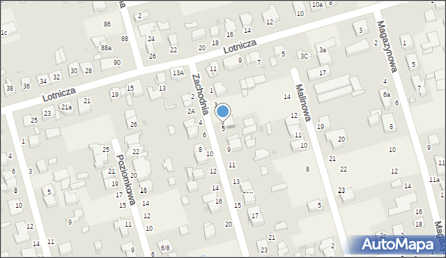 Przeźmierowo, Zachodnia, 5, mapa Przeźmierowo