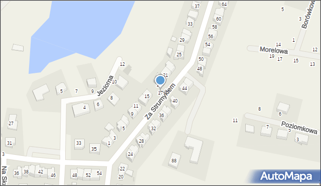 Przodkowo, Za Strumykiem, 17, mapa Przodkowo