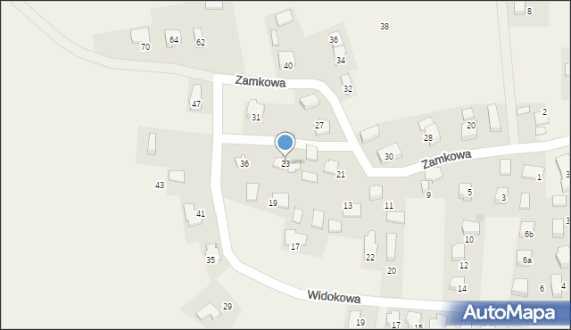 Przybysławice, Zamkowa, 23, mapa Przybysławice