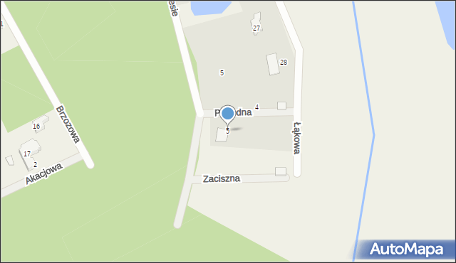 Przygoń, Zaciszna, 5, mapa Przygoń