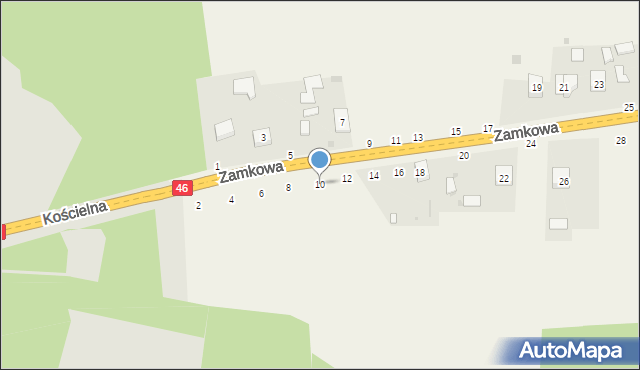 Przymiłowice, Zamkowa, 10, mapa Przymiłowice