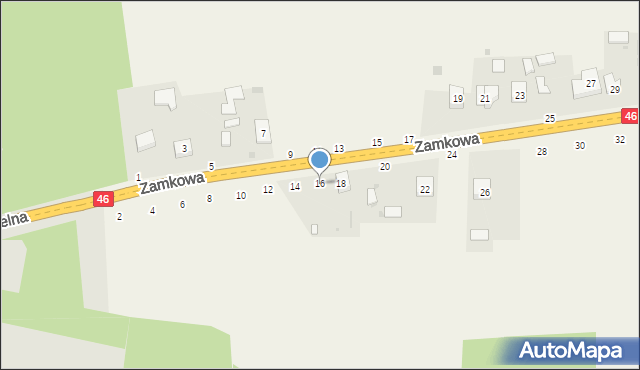 Przymiłowice, Zamkowa, 16, mapa Przymiłowice