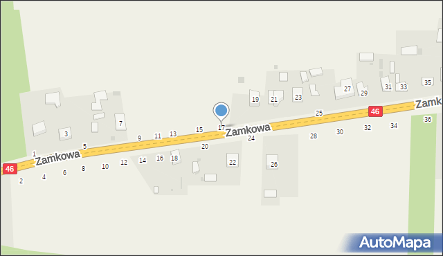 Przymiłowice, Zamkowa, 17, mapa Przymiłowice