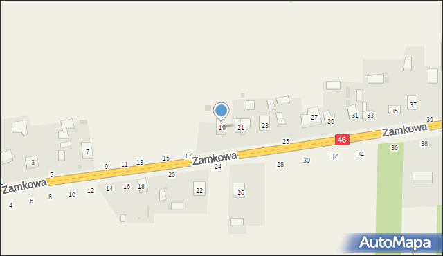 Przymiłowice, Zamkowa, 19, mapa Przymiłowice