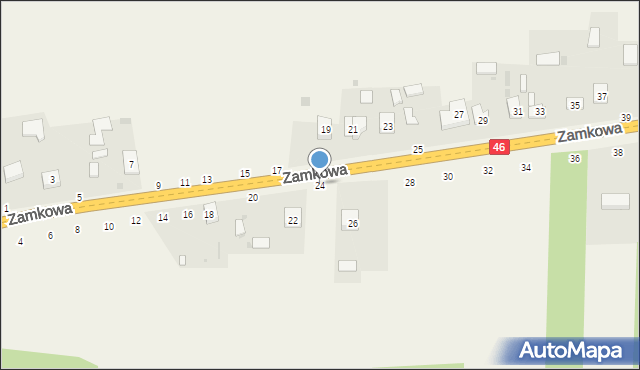 Przymiłowice, Zamkowa, 24, mapa Przymiłowice