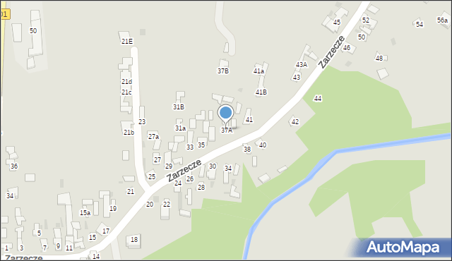 Puławy, Zarzecze, 37A, mapa Puław