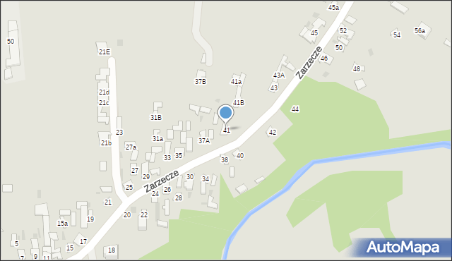 Puławy, Zarzecze, 41, mapa Puław