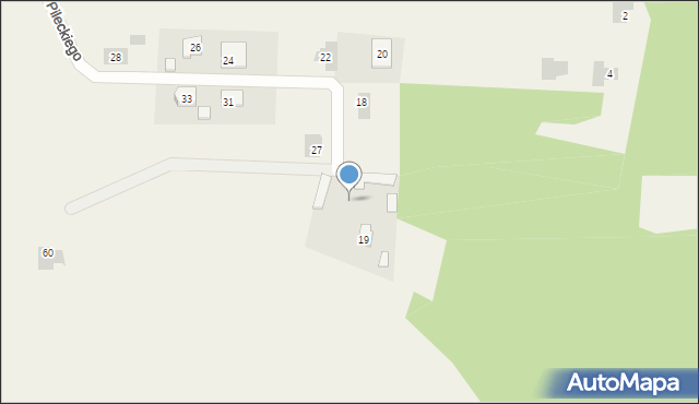 Pysznica, Zadole, 42, mapa Pysznica