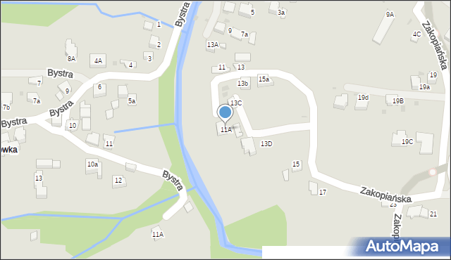 Rabka-Zdrój, Zakopiańska, 11A, mapa Rabka-Zdrój