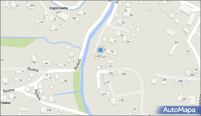 Rabka-Zdrój, Zakopiańska, 13a, mapa Rabka-Zdrój
