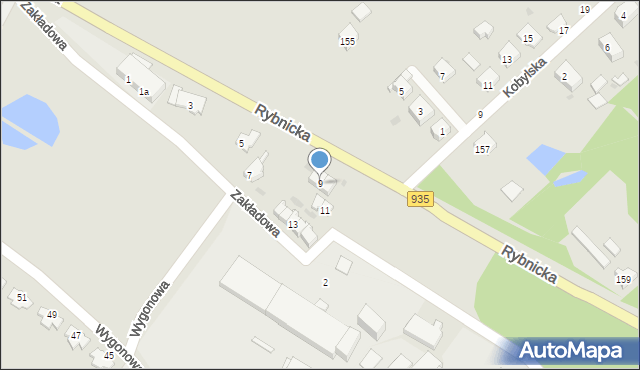 Racibórz, Zakładowa, 9, mapa Racibórz