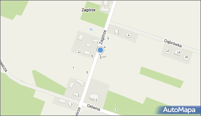 Radomice, Zagórze, 2, mapa Radomice