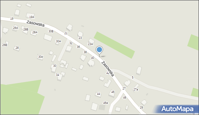 Radomyśl Wielki, Zasowska, 23, mapa Radomyśl Wielki