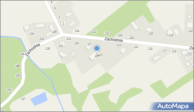 Radostków, Zachodnia, 225, mapa Radostków