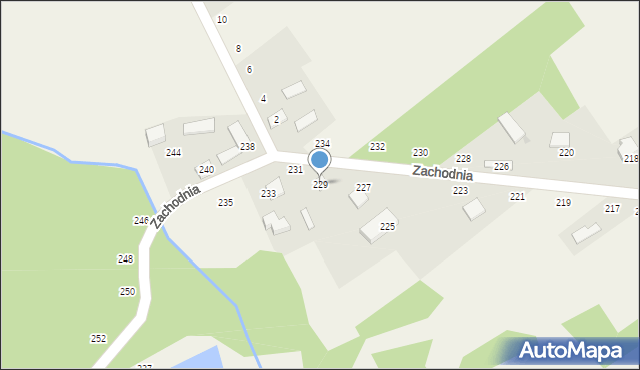 Radostków, Zachodnia, 229, mapa Radostków