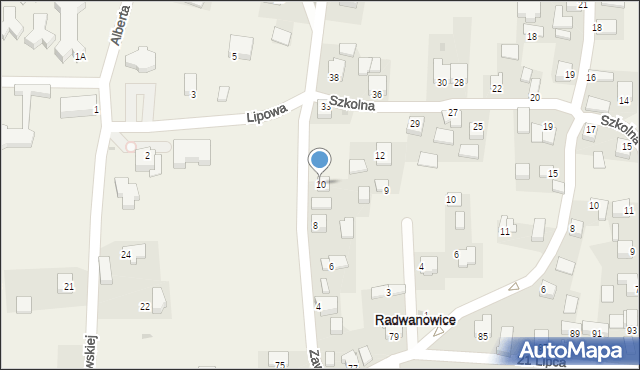 Radwanowice, Zawiła, 10, mapa Radwanowice