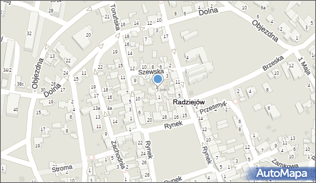 Radziejów, Zakątna, 2, mapa Radziejów