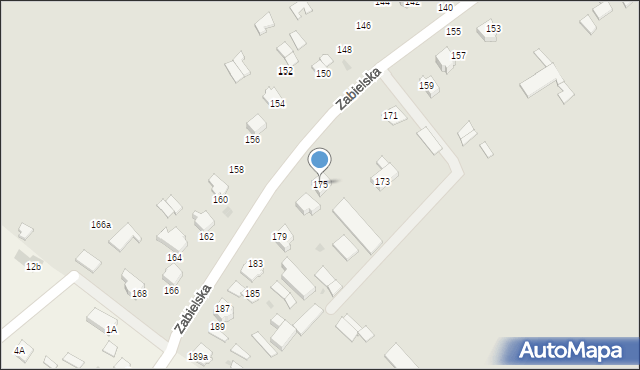 Radzyń Podlaski, Zabielska, 175, mapa Radzyń Podlaski