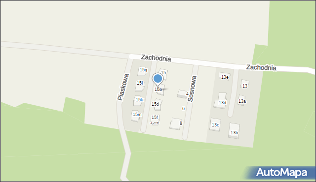 Rakoniewice Wieś, Zachodnia, 15c, mapa Rakoniewice Wieś