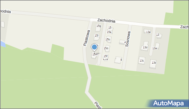 Rakoniewice Wieś, Zachodnia, 15m, mapa Rakoniewice Wieś