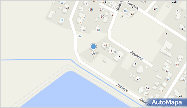 Raszyn, Zacisze, 25, mapa Raszyn