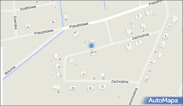 Rogoźno, Zachodnia, 13, mapa Rogoźno