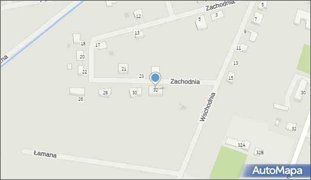 Rogoźno, Zachodnia, 32, mapa Rogoźno