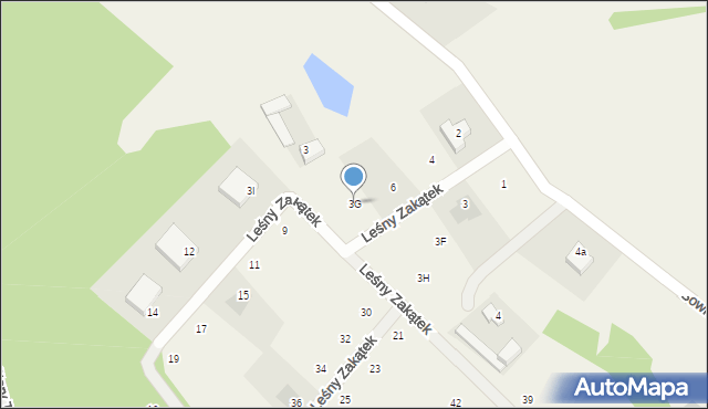 Rosocha-Kolonia, Zarzyn, 3G, mapa Rosocha-Kolonia