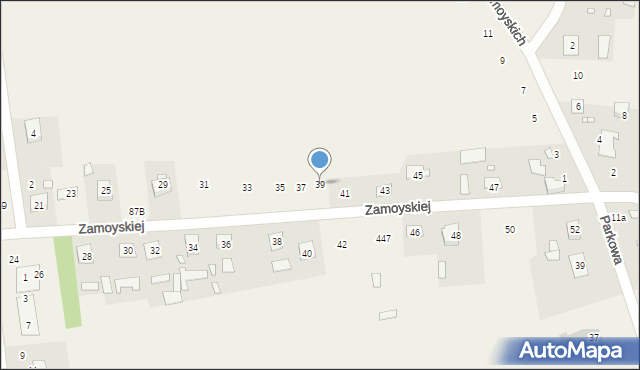 Różanka, Zamoyskiej Róży Marii, 39, mapa Różanka